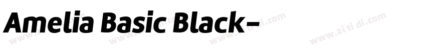 Amelia Basic Black字体转换
